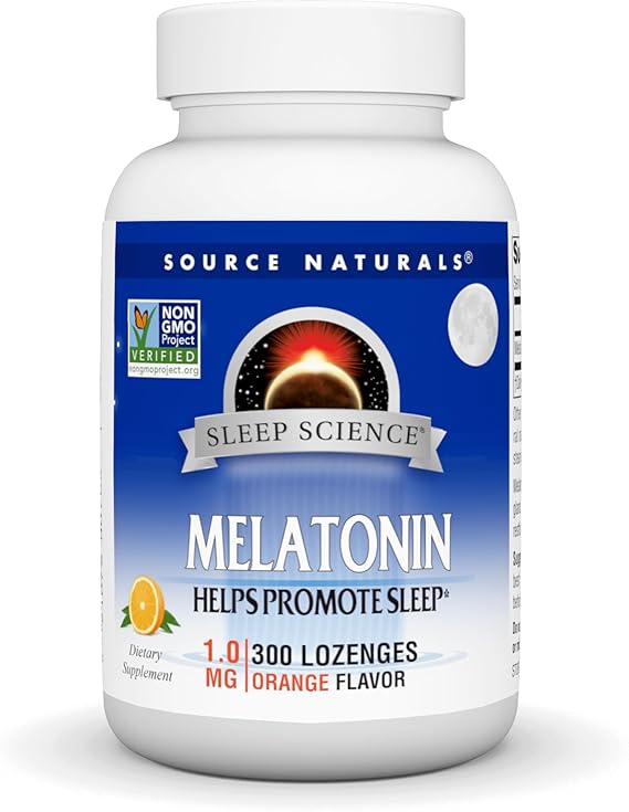 SOURCE NATURALS SLEEP SCIENCE MELATONIN 1MG ORANGE 300 LOZ
