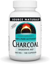 SOURCE NATURALSCHARCOAL 260MG CAPS 100C