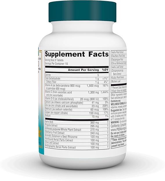 SOURCE NATURALS WELLNESS FORMULA TABS 45T