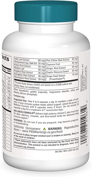 SOURCE NATURALS WELLNESS FORMULA CAPS 120C