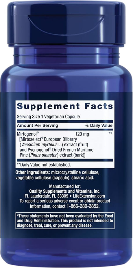 Eye Pressure Support With Mirtogenol