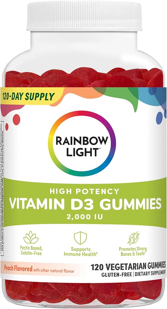 Rainbow Light VITAMIN D HIGH POTENCY GUMMIES 2000IU 60CT