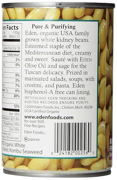 EDEN FOODS Kidney, White 15 OZ