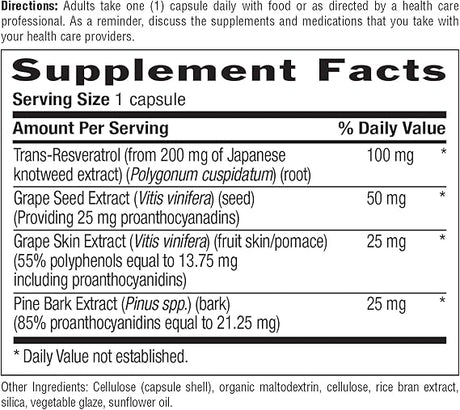 Country Life RESVERATROL PLUS 120 Vegicaps