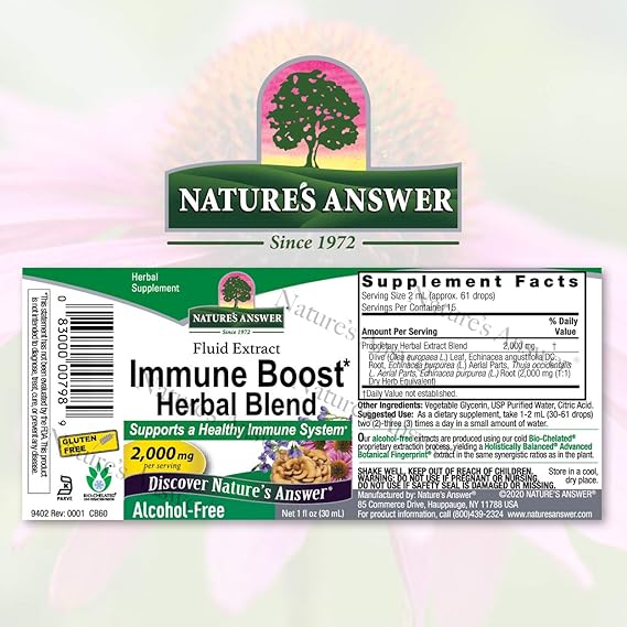 Natures Answer Immune Boost Herbal Blend Alcohol-Free