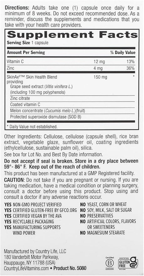 Country Life MAXI-SKIN RESCUE 30 Capsule