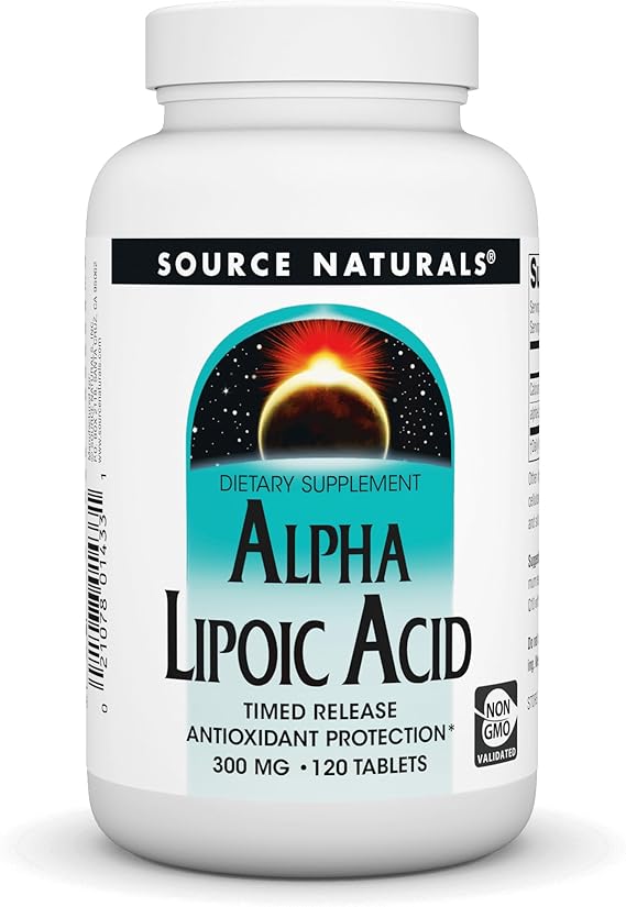 SOURCE NATURALS ALPHA-LIPOIC ACID 300MGT/R 120