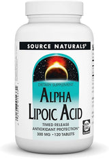 SOURCE NATURALS ALPHA-LIPOIC ACID 300MGT/R 120