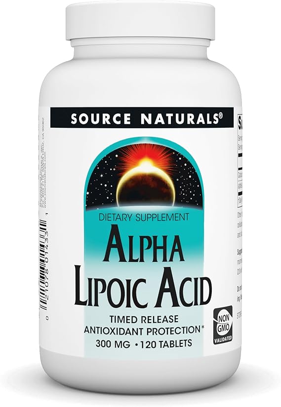SOURCE NATURALS ALPHA LIPOIC ACID 300MG T/R 60