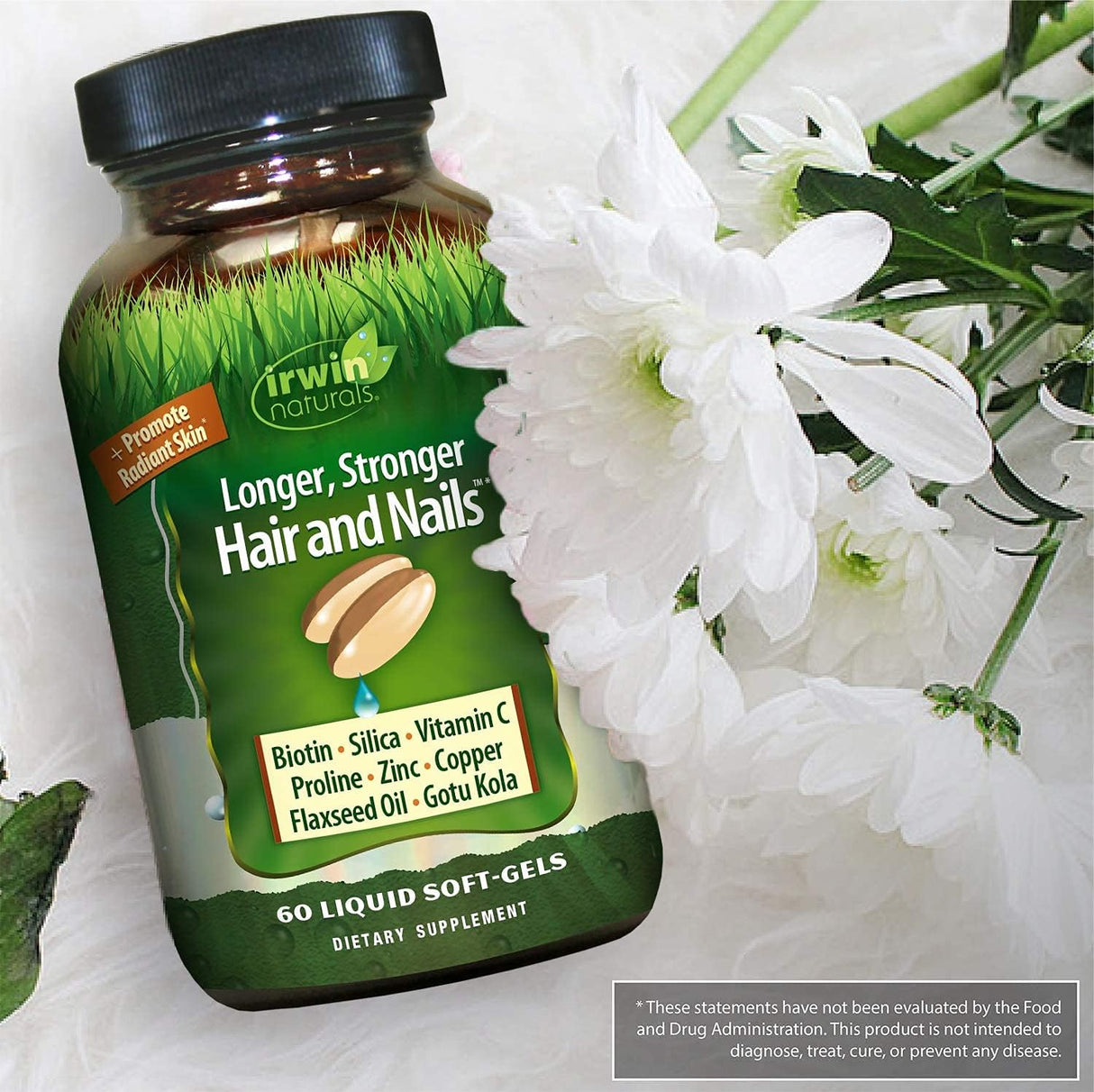 Irwin Naturals Longer, Stronger, Hair And Nails 60 Softgels