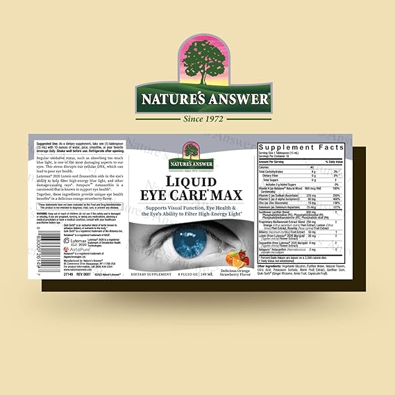 Liquid Eye Care Max 8 fl oz – Williams Natural Foods