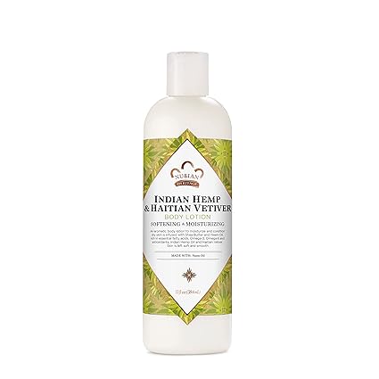 NUBIAN HERITAGE HEMP & HAITIAN VETIVER BODY LOTION 13 FL OZ