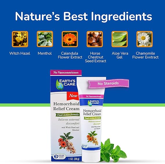 Earth's Care Hemorrhoid Relief Cream