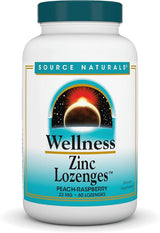 SOURCE NATURALS WELLNESS ZINC LOZENGE 23MG 60T