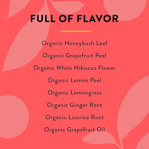 CHOICE ORGANIC TEAS Grapefruit Honeybush Tea 16 BAG