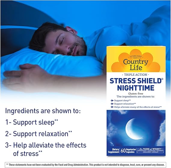 Country Life STRESS SHIELD NIGHTTIME 60 Capsule