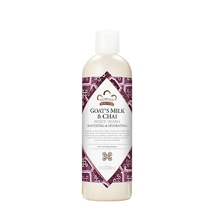 NUBIAN HERITAGE GOAT'S MILK & CHAI BODY WASH 13 FL OZ
