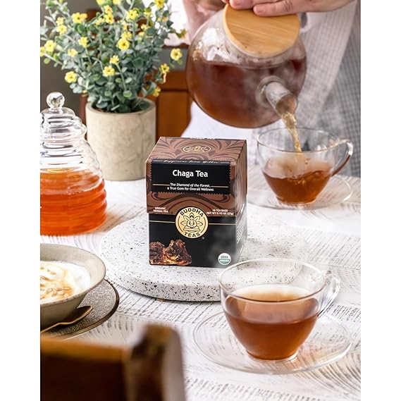 BUDDHA TEAS Organic Chaga Mushroom Tea 18 BAG