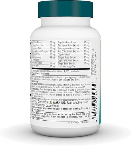SOURCE NATURALS WELLNESS FORMULA TABS 45T