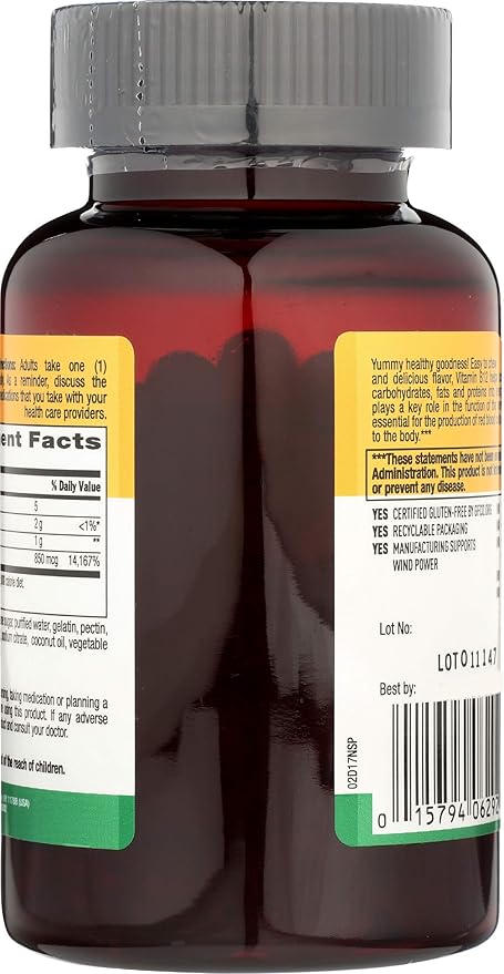 Country Life VITAMIN B-12 GUMMY 850MCG 60 Gummy