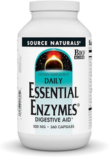 SOURCE NATURALS Daily Essential Enzymes 500 mg 120 Capsules