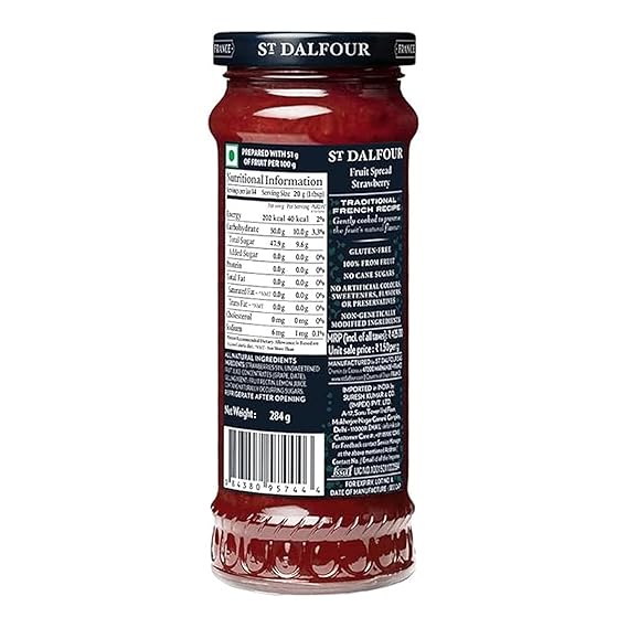 ST. DALFOUR Conserves, Strawberry 10 OZ