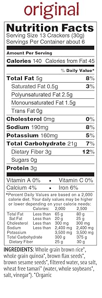 MARY`S GONE CRACKERS Original 6.5 OZ