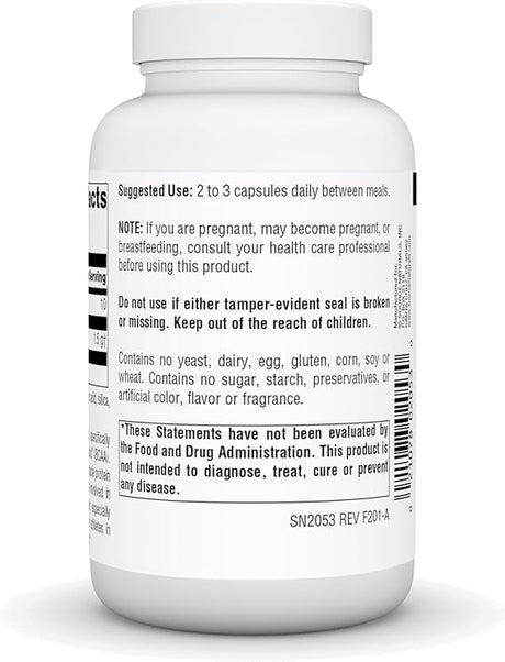 SOURCE NATURALS L-LEUCINE 500MG CAPS 120C