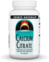 SOURCE NATURALS CALCIUM CITRATE 333MG 90 TABLETS