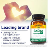 Country Life VEGAN COQ10 100MG 60 Vegicaps