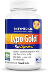 Enzymedica  Lypo Gold For Fat Digestion 60 Capsules