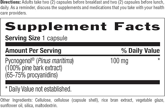 Country Life PYCNOGENOL 100MG 30 Vegicaps