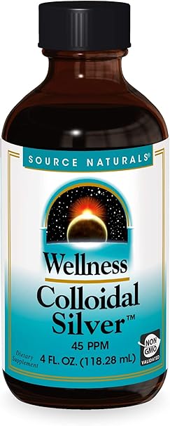 SOURCE NATURALS WELLNESS COLLOIDAL SLVR 45PPM 4OZ