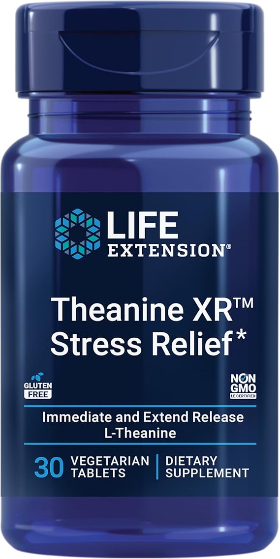 Theanine XR Stress Relief 30 Vegetarian Capsules