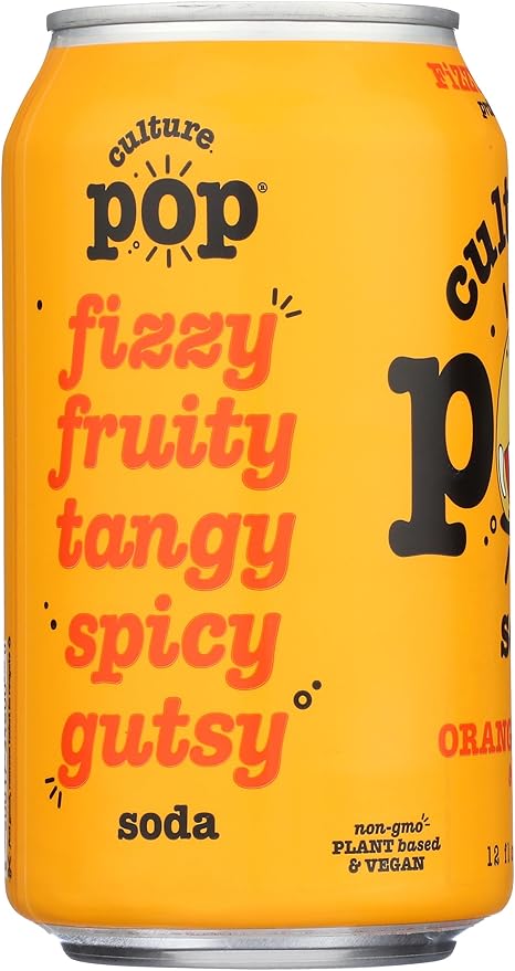 CULTURE POP SODA Orange Mango Soda 12/12 OZ