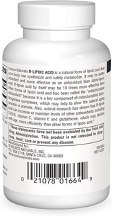 SOURCE NATURALS R-LIPOIC ACID 100MG 60T
