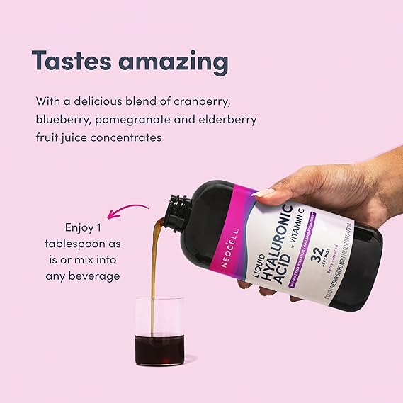 Neocell HYALURONIC ACID BERRY LIQUID 16 FL. OZ.