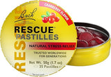 Bach Rescue Pastillas Natural Stress Relief Cranberry Flavor