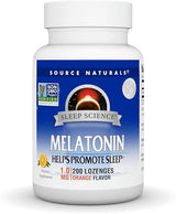SOURCE NATURALS MELATONIN 1.0 MG 200 LOZENGES ORANGE FLAVOR