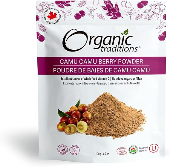 ORGANIC TRADITIONS CAMU CAMU BERRY POWDER 3.5OZ