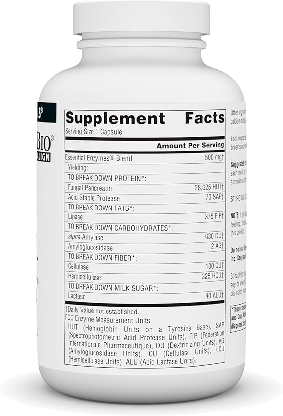 SOURCE NATURALSESSENTIAL ENZYMES 500MG 240C