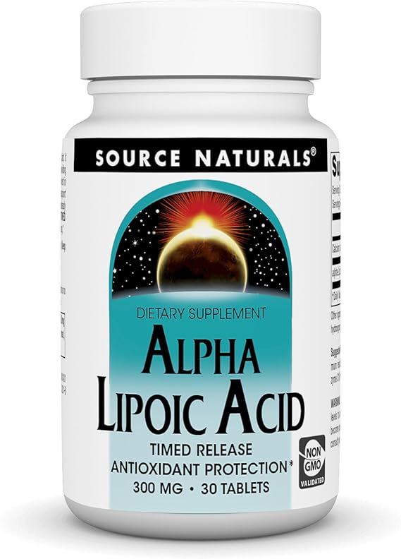 SOURCE NATURALS ALPHA LIPOIC ACID 600MG CAP 30