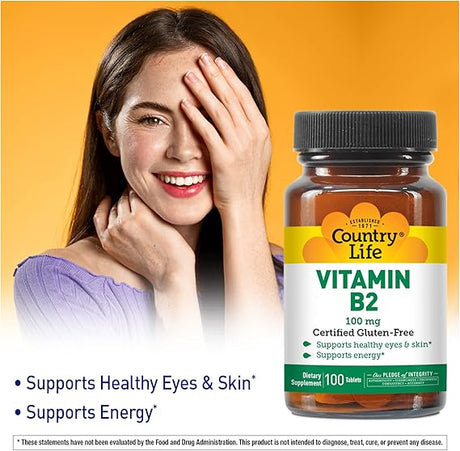 Country Life VITAMIN B-2 100MG 100 Tablet