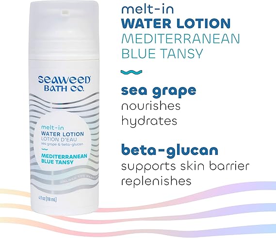 SEAWEED BATH C0. WATER LOTION MEDITERRANEAN BLUE TANSY 4 FLOZ