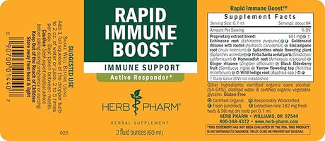 Herb Pharm RAPID IMMUNE BOOST (Echinacea-Goldenseal)  2 oz