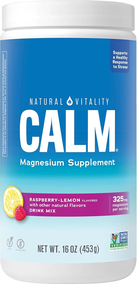 Calm Magnesium supplements drink mix raspberry lemon