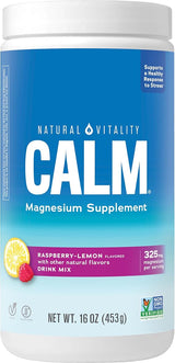 Calm Magnesium supplements drink mix raspberry lemon