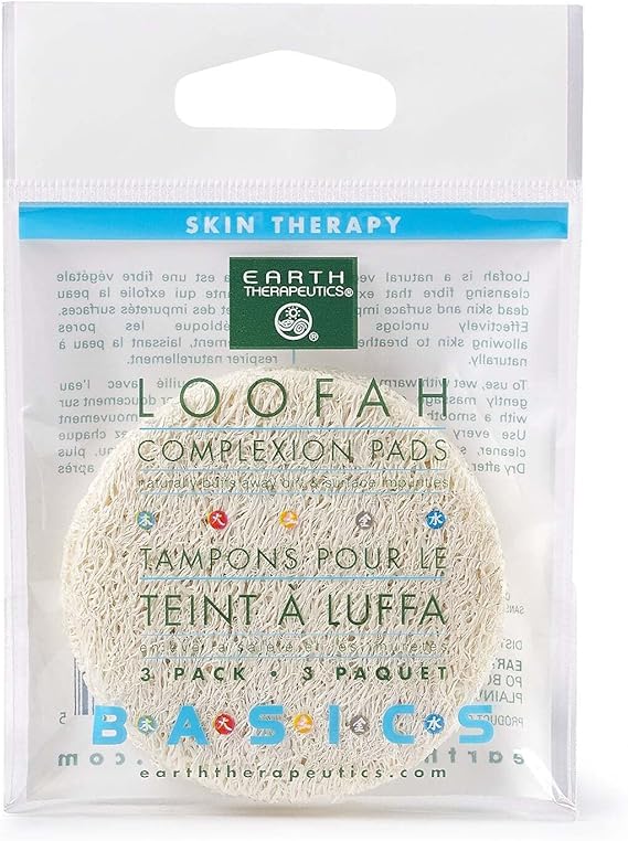 EARTH THERAPEUTICS LOOFAH COMPLEXION DISCS 3PC
