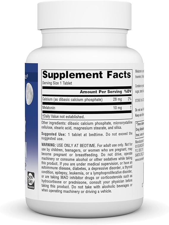 SOURCE NATURALS SLEEP SCIENCE MELATONIN 10MG TAB 240T