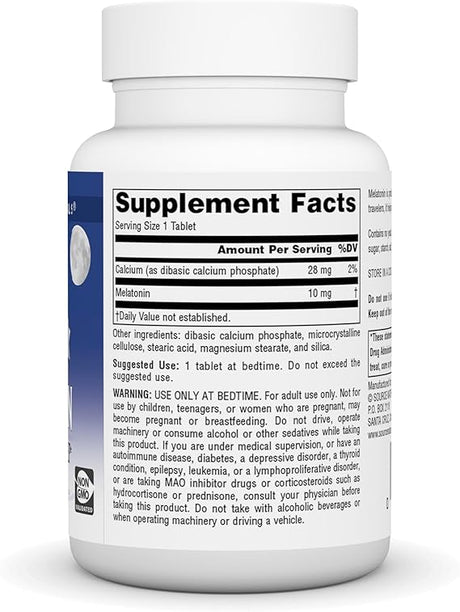 SOURCE NATURALS SLEEP SCIENCE MELATONIN 10MG TAB 240T